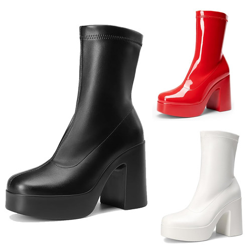 Stivaletti donna platform gogo